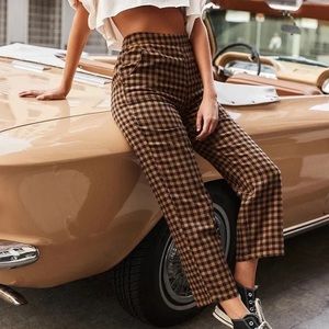 12th Tribe X The Salty Blonde Bishop Checkered Trousers size Large